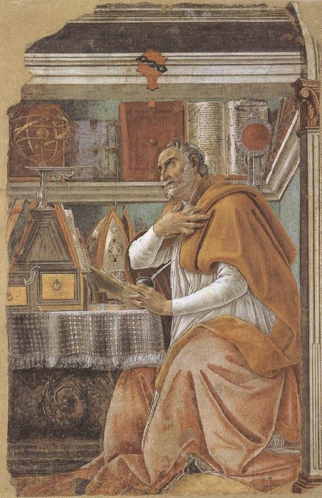 Sandro Botticelli St Augustine in his Study (mk36)